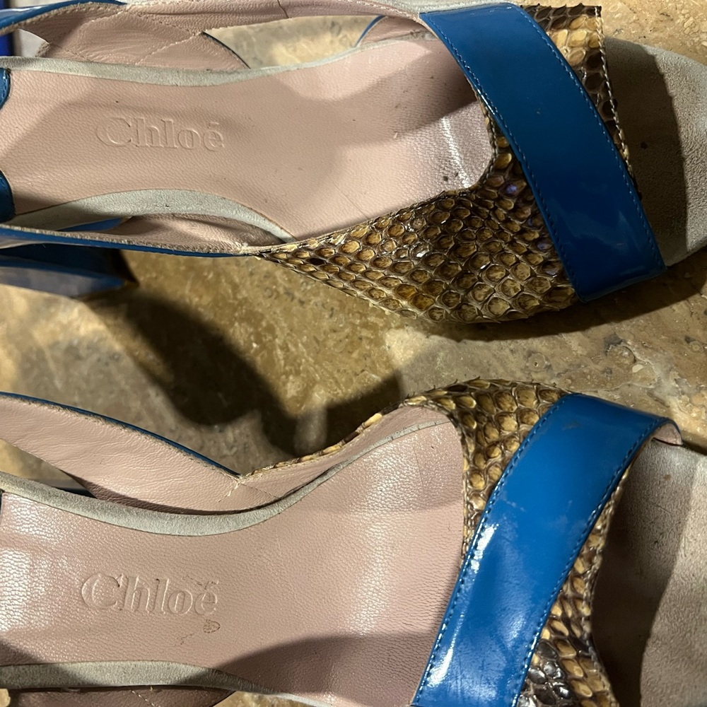 Chloe Snake Patchwork Sandal - image 5